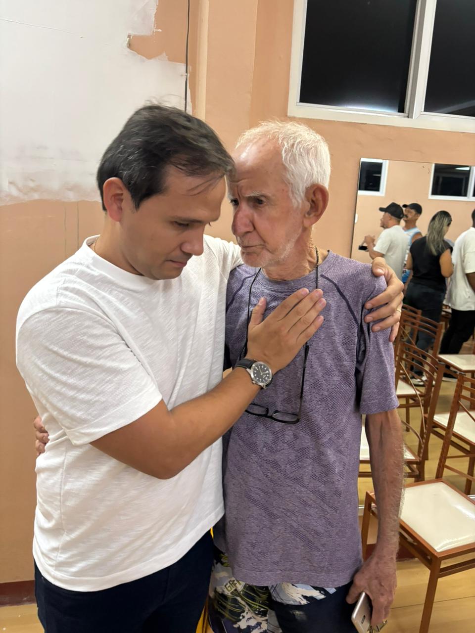 Thauan em momento de acolhimento